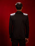 Men's Black Embellished Blazer